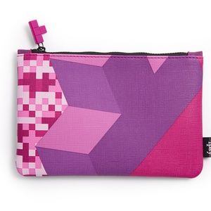 Purple Tetris Makeup Bag